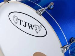 Барабанная установка (3 коробки), синяя TJW JW227-E1-BL