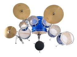 Барабанная установка (3 коробки), синяя TJW JW227-E1-BL