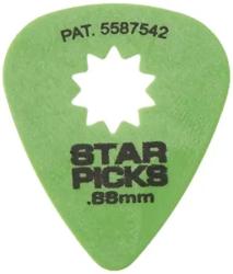 Star Pick Медиаторы 72шт, толщина 0.88мм EVERLY Star Pick 088 72