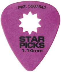 Star Pick Медиаторы 72шт, толщина 1.14мм EVERLY Star Pick 114 72