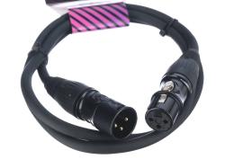 Кабель микрофонный 1м ZZ-CABLE E4-XLR-M-F-0100-0