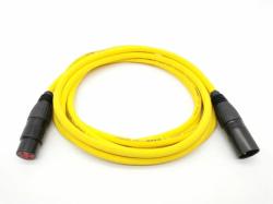 Кабель микрофонный 1м, желтый ZZ-CABLE E1-XLR-M-F-0100-4