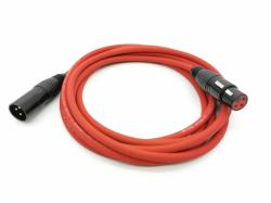 Кабель микрофонный 1м, красный ZZ-CABLE E1-XLR-M-F-0100-2