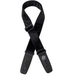 Ремень для гитары с блокировкой, бархат, чёрный, Lock-It Straps D'ANDREA LIS-018-CV2-BLK