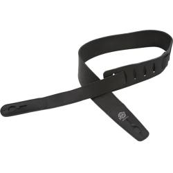 Ремень для гитары с блокировкой, кожа, чёрный, Lock-It Straps D'ANDREA LIS-038-L2.75-BLK