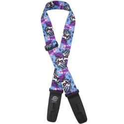 Ремень для гитары с блокировкой, плюш, Lock-It Straps D'ANDREA LIS-105-S46