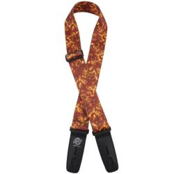 Ремень для гитары с блокировкой, плюш, Lock-It Straps D'ANDREA LIS-107-S52