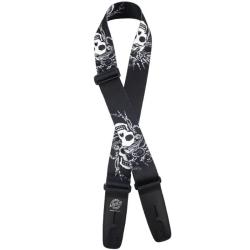 Ремень для гитары с блокировкой, плюш, Lock-It Straps D'ANDREA LIS-108-S19