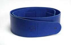 Ремень для гитары, кожаный, синий MAMBA STRAPS MB6061-118-3