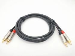 Кабель аудио 2хRCA-2хRCA, 2м ZZ-CABLE E27-2RCA-2RCA-0200-0