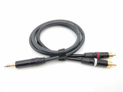 Кабель аудио 3.5мм-2хRCA, 1м ZZ-CABLE E51-3,5-2RCA-0100-0