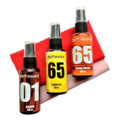 Комплект для ухода за гитарой: масло, очиститель, полироль, 2 салфетки OVTSound OVTSound-compl.50ml