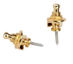 Крепление ремня с блокировкой, золото, (в комплекте 2шт) MUSICLILY M184-2