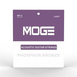 Комплект струн для акустической гитары, фосфорная бронза, 12-53 MOGE MK12