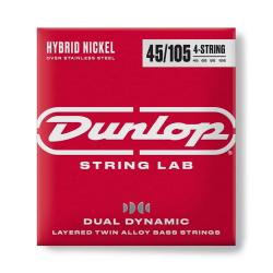 Комплект струн для бас-гитары, никель/сталь, 45-105 DUNLOP DBHYN45105 Dual Dynamic