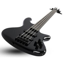 4-струнная бас-гитара, 24 лада, цвет Gloss Black SCHECTER STILETTO STAGE-4 BLK
