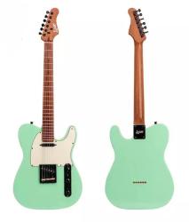Электрогитара, зеленая LUXARS S-G17-PRO-SG