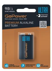 Элемент питания Крона 6LR61 Alkaline 9В GOPOWER 00-00026400