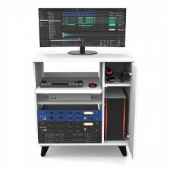 Рэковая стойка для серии Sound Desk и Workbench, цвет белый GLORIOUS Modular Side Rack White