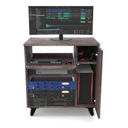 Рэковая стойка для серии Sound Desk и Workbench, цвет орех GLORIOUS Modular Side Rack Walnut