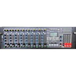 Рэковый микш пульт, 8 микр/ лин, USB, DSP, MP3 плеер NORDFOLK NRM-8