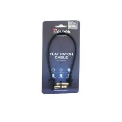 Инструментальный кабель, 30 см, угл Jack + угл Jack, черный BLACKSMITH Flat Patch Cable 0.98ft FPC-30