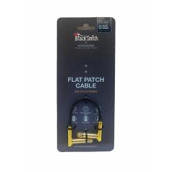 Патч-кабель, 10 см, угл Jack + угл Jack, позол кон BLACKSMITH Patch Cable Gold Flat 0.32ft GSFPC-10