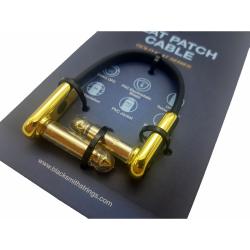 Патч-кабель, 20 см, угл Jack + угл Jack, позол кон BLACKSMITH Patch Cable Gold Flat 0.65ft GSFPC-20