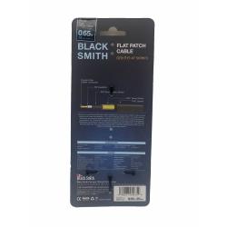 Патч-кабель, 20 см, угл Jack + угл Jack, позол кон BLACKSMITH Patch Cable Gold Flat 0.65ft GSFPC-20