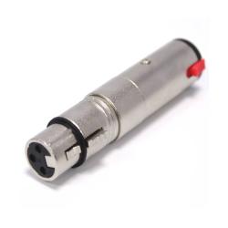 Переходник XLR female  6.3 мм stereo Jack (TRS) female, металл NORDFOLK NCA5125