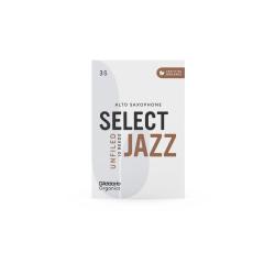 Трости для альт-саксофона, Organic Select Jazz Unfiled (3S), 10 шт. в пачке D'ADDARIO ORRS10ASX3S