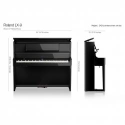 Цифровое пианино, 88 клавиш, ROLAND LX-9-PW KSL-9-PW