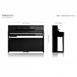 Цифровое пианино, 88 клавиш, молоточковая клавиатура PHA-50 ROLAND LX-5-LA KSL-5-LA