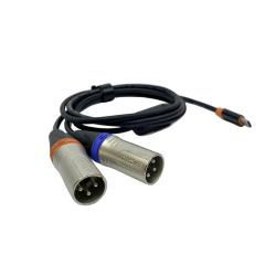 Несимметричный аудиокабель USB Type-C - 2 x XLR папа E-SHINE ES-8333T