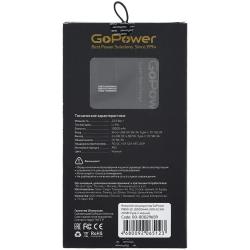 Внешний аккумулятор PB03-10 10000mAh 3.0A 22.5W 2USB/Type-C черный	 GOPOWER 00-00029659