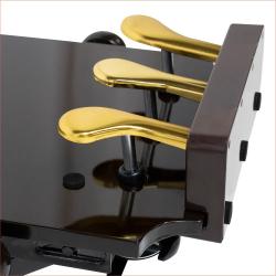 Подставка-удлинитель педалей пианино для детей, коричневая RIN LB-P3RW