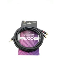 Кабель аудио 3.5мм-2хRCA, 9м ZZ-CABLE E32-3,5-2RCA-0900