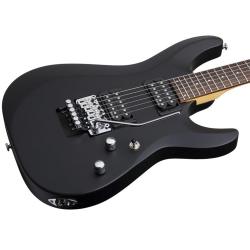 Электрогитара, цвет матовый черный SCHECTER C-6 FR DELUXE SBK