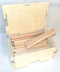 Клавесы, 20х200мм, бук, набор 20 пар, в деревянном ящике SINKOPA SCL20-BOX20