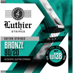 Комплект струн для акустической гитары, бронза 80/20, 13-56 LUTHIER LU-13B