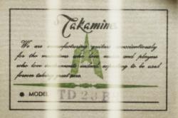 Акустическая гитара подержанная TAKAMINE TD23BR