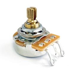 Потенциометр 250кОм с короткой резбой, линейный AxLabs AX-L250-S