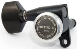 Колки локовые 6 в линию, реверсные, black (классический черный) GOTOH SG360-07 MG-TRAD R BK