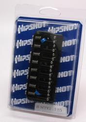 8-струнный фиксированный бридж с высотой основания .175, черный HIPSHOT 41085B