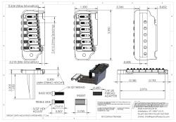 6 String US Contour Tremolo на 2-х опорах, стальной сустейн блок, никель HIPSHOT 42100VN