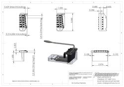 6 String US Contour Tremolo на 2-х опорах, стальной сустейн блок, никель HIPSHOT 42100VN