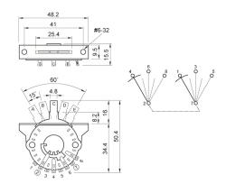 Переключатель 5-позиционный Oak style PARTSLAND GST5