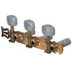 Колки для классической гитары с лирой FIRE&STONE Classic Guitar Machineheads Goldplated
