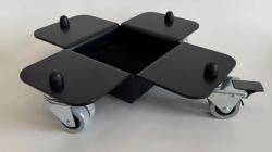 Комплект транспортировочных роликов для концертного рояля (3шт), черный AURORA AGPST-2BK