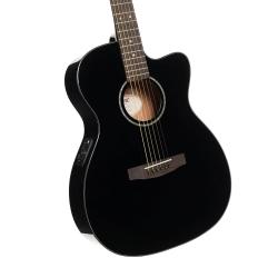 Luce Series Электро-акустическая гитара, черная CORT L60CE-BK